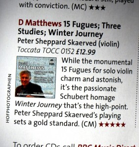 Review of David Matthews Solo Works. To order, go to: http://www.toccataclassics.com/cddetail.php?CN=TOCC0152