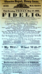 Found in the collection of the Blair School of Music, Nashville TN, a poster from the Kings Theatre, from May 1833, which brings together so many of extraordinary figures around Paganini's peformances at the sames theatre, directed by Edward Eliasson, listed as second leader of the band, after Cooke (RAM Professor), who had directed many of his other concerts in London.