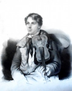 Ole Bull as a Young Man. (An engraving at his house, Valestrand)